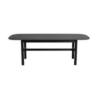 Černý konferenční stolek z dubového dřeva 135x62 cm Hammond - Rowico