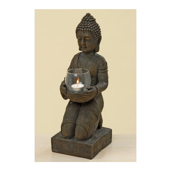 Šedý svícen Boltze Budhha