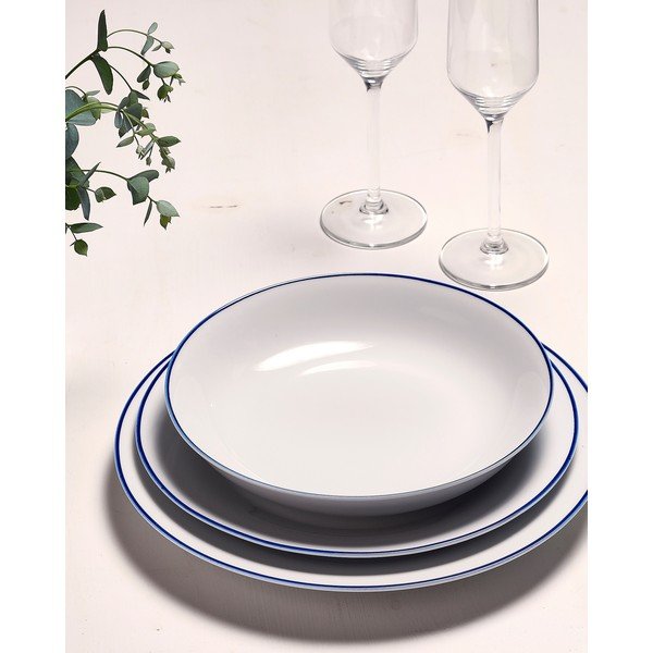 Bílý dezertní  porcelánový talíř ø 20 cm Basic White – BonBistro-image-3