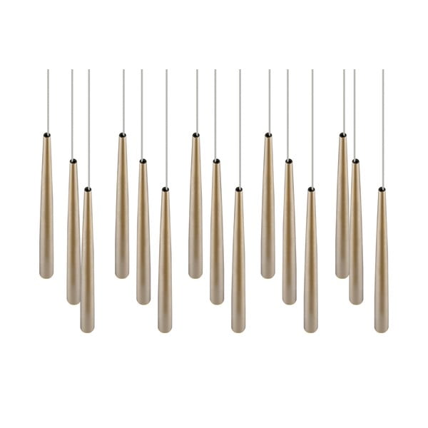 LED závěsné svítidlo ve zlaté barvě Cala – Trio Select-image-2