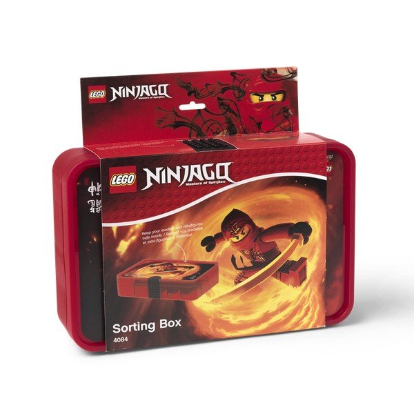 Červený úložný box s přihrádkami LEGO® Ninjago-image-1