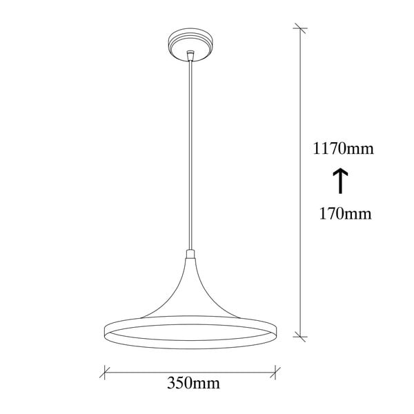 Černé kovové závěsné svítidlo Opviq lights Leon-image-2