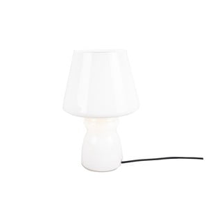 Bílá skleněná stolní lampa Leitmotiv Classic Glass, ø 16 cm