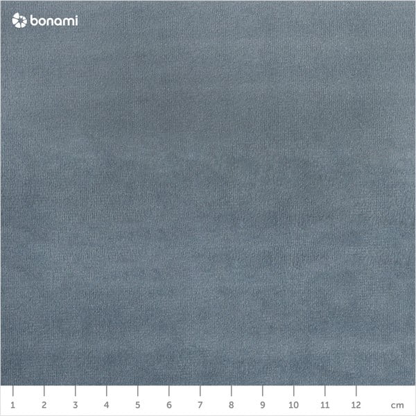 Světle modrá čalouněná dvoulůžková postel s roštem 160x200 cm Akela – Makamii-image-1