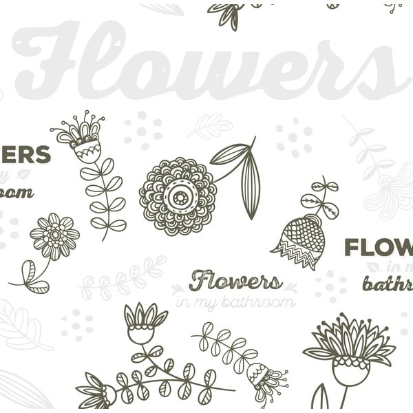 Sprchový závěs 180x200 cm Flowers – MSV-image-3