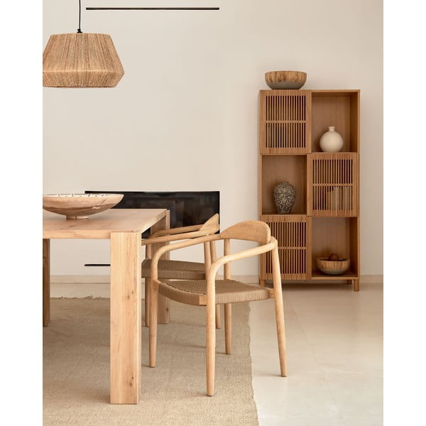 Jídelní stůl v dekoru dubu 100x200 cm Deyanira – Kave Home-image-2