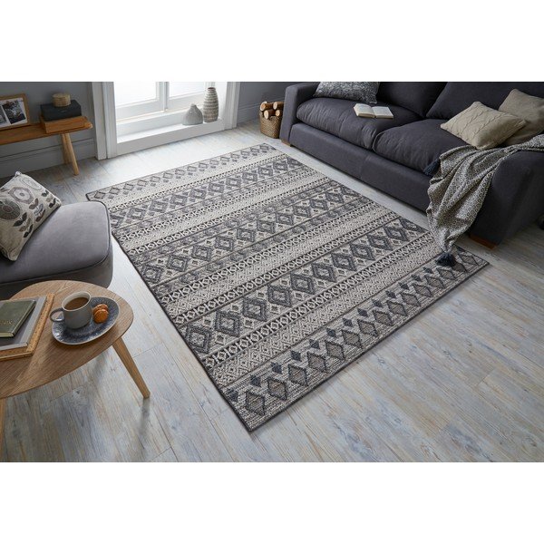 Šedo-krémový koberec Flair Rugs Herne, 160 x 230 cm-image-4