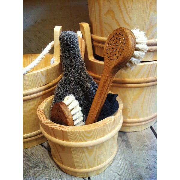 Přírodní kartáč na tělo z koňských žíní Iris Hantverk, délka 17 cm-image-2