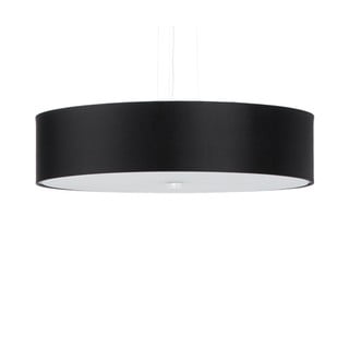 Černé závěsné svítidlo s textilním stínidlem ø 50 cm Herra – Nice Lamps