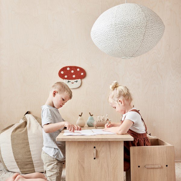 Slonovinové dětské stínidlo s papírovým stínidlem Moyo – OYOY Living Design-image-1