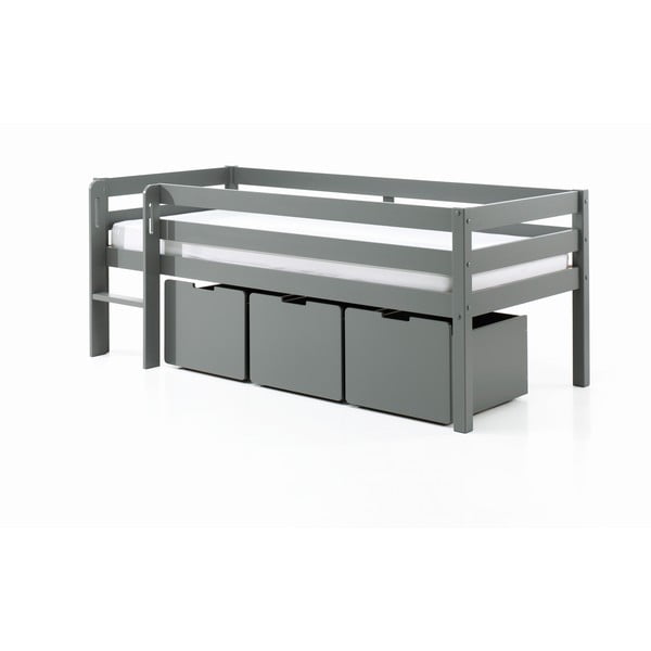 Šedé šuplíky pod dětskou postel 3 ks Pino – Vipack-image-2
