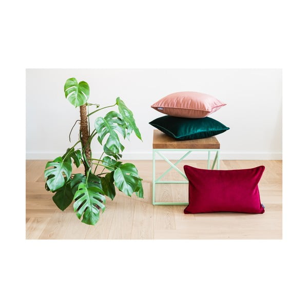 Červený povlak na polštář WeLoveBeds Mystic Burgundy, 40 x 60 cm-image-2