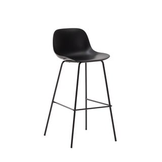 Černá barová židle (výška sedáku 74 cm) Altea – Kave Home