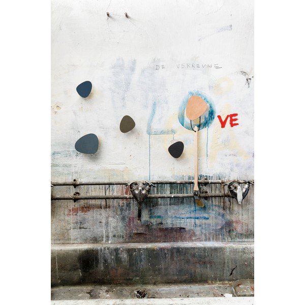 Modrý nástěnný ocelový háček Dot S Nupo – LIND DNA-image-1