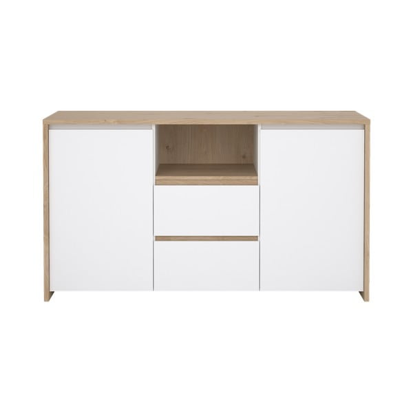 Bílá/v přírodní barvě komoda v dekoru dubu 149x84x48 cm Next – Tvilum