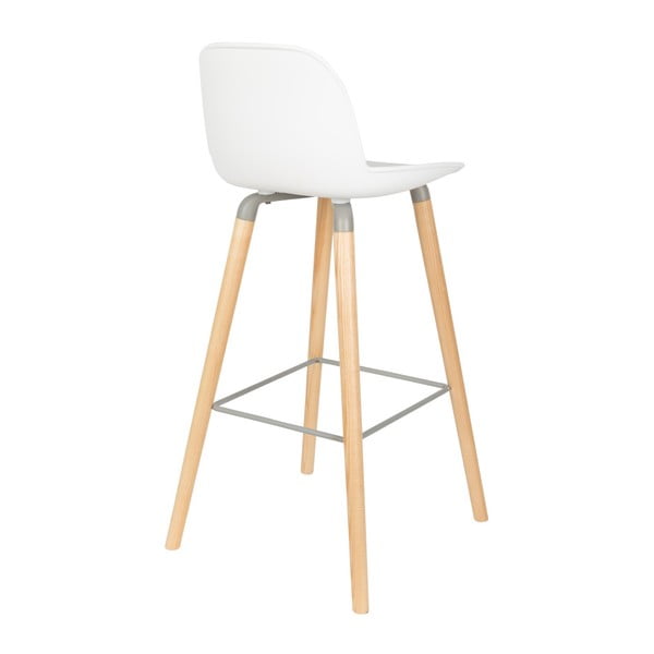 Sada 2 bílých barových židlí Zuiver Albert Kuip, výška sedu 75 cm-image-2