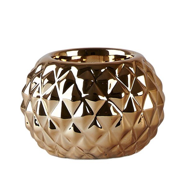 Svícen KJ Collection Dolomite Copper