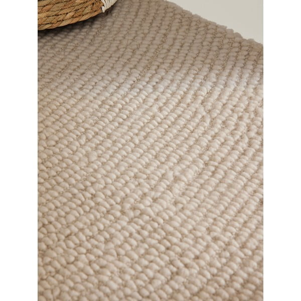 Ručně tkaný vlněný koberec ve světle přírodní barvě 120x180 cm Eleni Natural White – Hanse Home-image-4