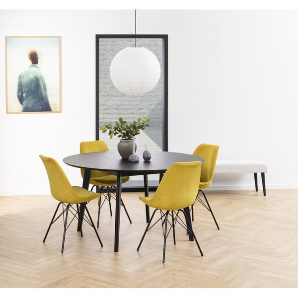 Žlutá jídelní židle Eris - Actona-image-1