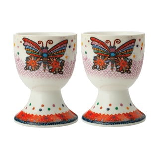 Sada 2 porcelánových kalíšků na vejce Maxwell & Williams Flutter