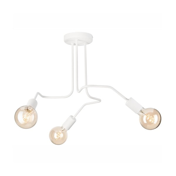 Bílé stropní svítidlo 55x55 cm Domino – LAMKUR-image-2