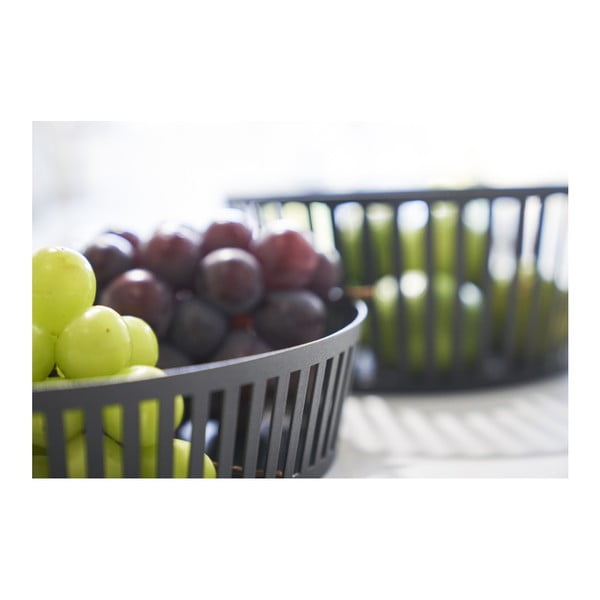 Černá mísa na ovoce YAMAZAKI Tower, ⌀ 25 cm-image-3