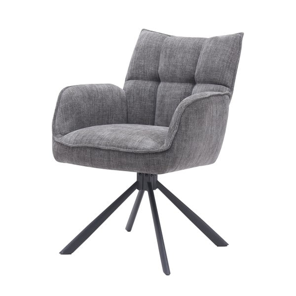 Šedá čalouněná jídelní křesla v sadě 2 ks Marilla – Unique Furniture