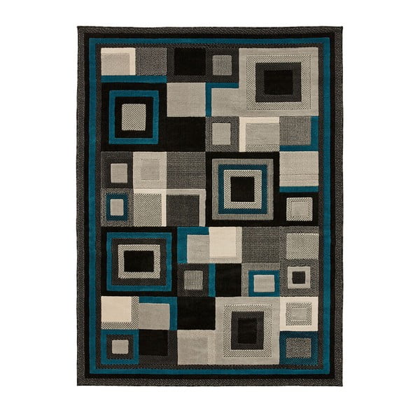 Černomodrý koberec Think Rugs Hudson, 60 x 220 cm