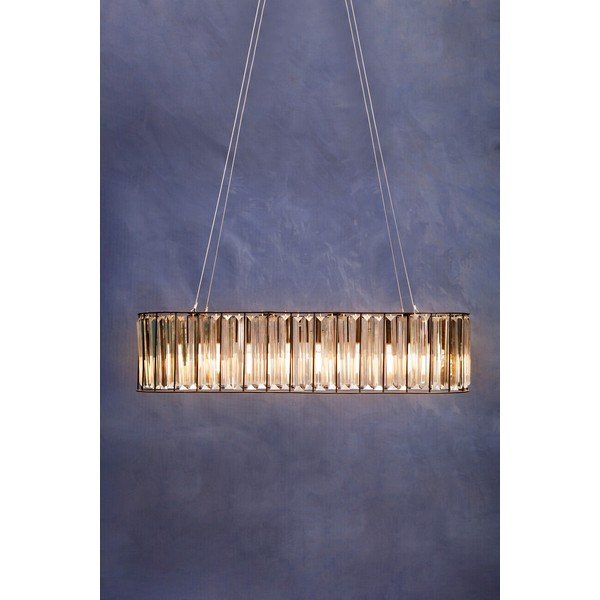 Kovové závěsné svítidlo se skleněným stínidlem Akiko – Premier Housewares-image-1