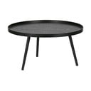 Černý konferenční stolek WOOOD Mesa, Ø 78 cm