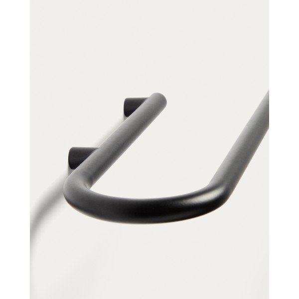 Černý nástěnný držák na ručníky z nerezové oceli Arely – Kave Home-image-3