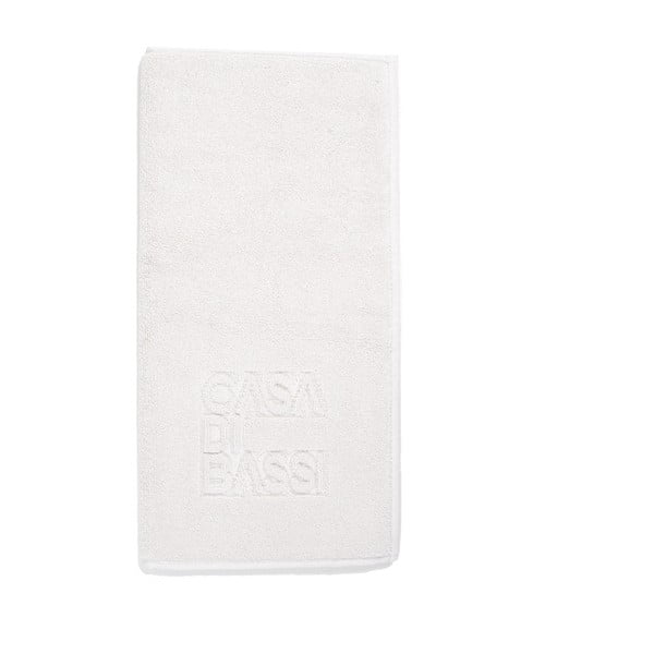 Bílá koupelnová předložka z bavlny Casa Di Bassi, 50 x 70 cm