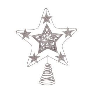 Hvězda na vánoční strom ve stříbrné barvě Unimasa Terminal, ø 18 cm