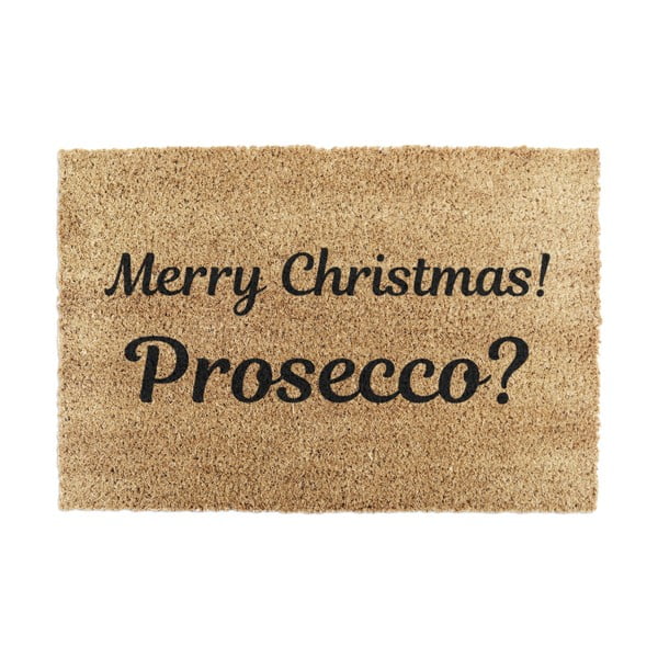 Rohožka s vánočním motivem z kokosového vlákna 40x60 cm Merry Prosecco – Artsy Doormats