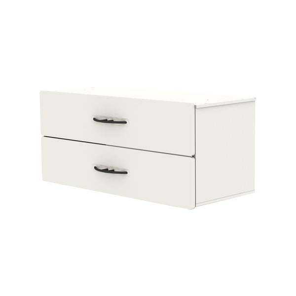 Bílá komponenta se zásuvkami 80x36 cm Dakota - Tenzo-image-3