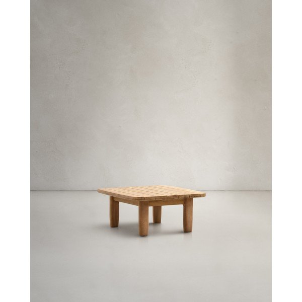 Zahradní odkládací stolek z teakového dřeva 70x70 cm Tirant – Kave Home-image-3