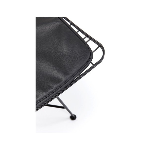 Černá ocelová jídelní židle Kare Design Grid-image-4