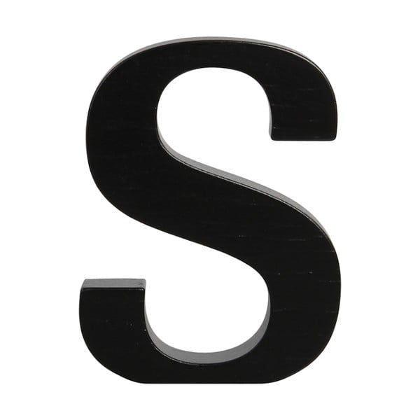 Černé dřevěné písmeno Typoland S