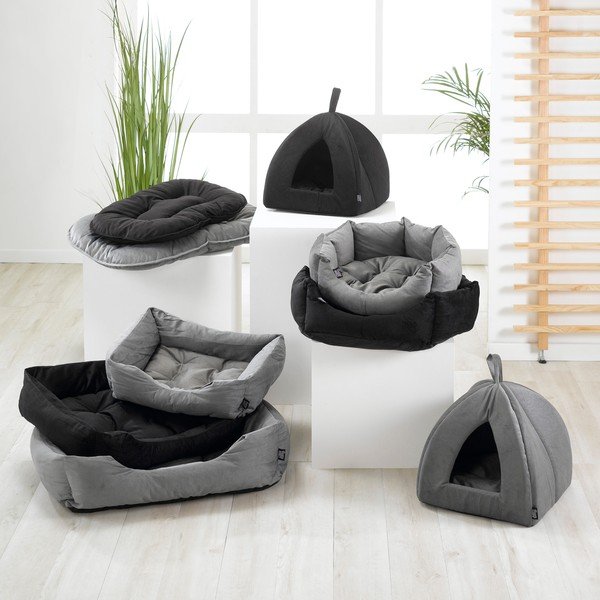 Černý pelíšek pro psa ø 60 cm – Love Story-image-2