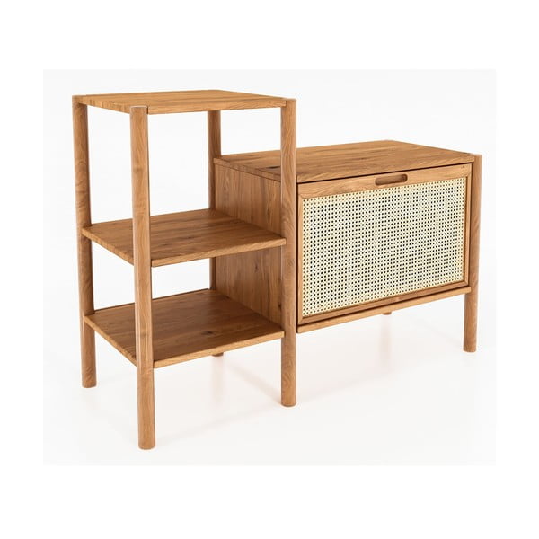 Knihovna z dubového dřeva v přírodní barvě 115x86 cm Pola – The Beds-image-2