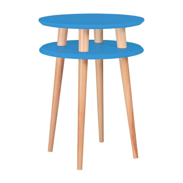 Modrý odkládací stolek Ragaba Ufo, ⌀ 45 cm