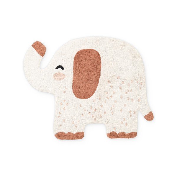 Hnědý/krémový pratelný/ručně tkaný bavlněný dětský koberec 95x120 cm Snuggle Emmi – Hanse Home