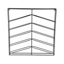 Černý nástěnný kovový regál na víno počet lahví 10 67x66x7,5 cm Cuadro – PT LIVING