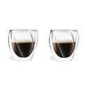 Dvoustěnné hrnky na cappuccino v sadě 2 ks 250 ml Cristallo – Vialli Design