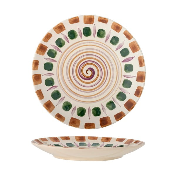 Zeleno-hnědý talíř z kameniny ø 27 cm Shama – Bloomingville-image-3