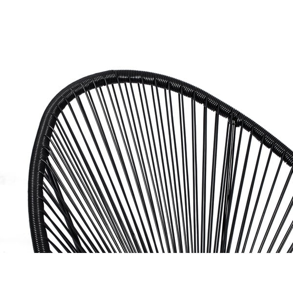 Set černých zahradních křesel Avocado a stolku Loris, ø 35 cm-image-2