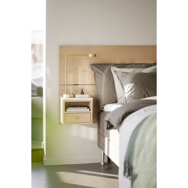 Čelo postele z dubového dřeva v přírodní barvě 240x79 cm Whitmore – Rowico-image-3