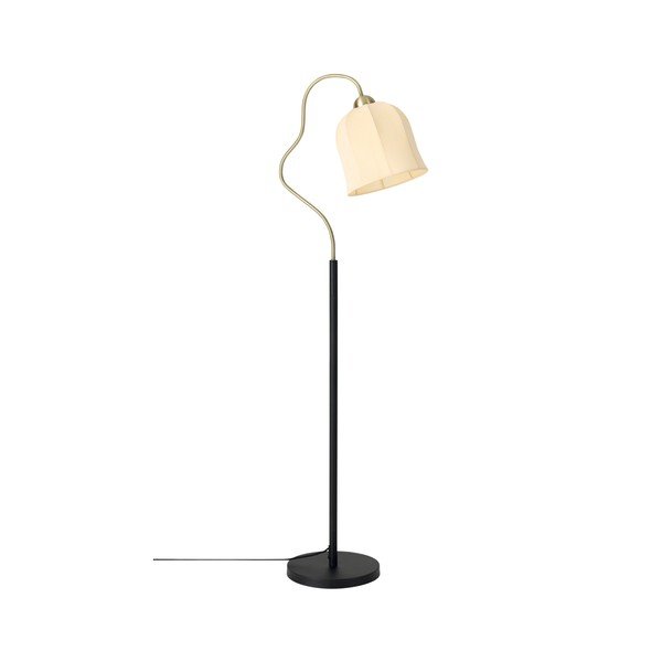 Bílá/černá látková stojací lampa (výška 150 cm) Bell – Ellos Home-image-3