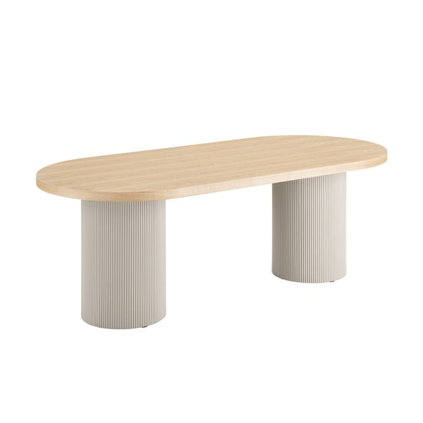 Jídelní stůl s deskou v dekoru jasanového dřeva 100x220 cm Solva – House Nordic