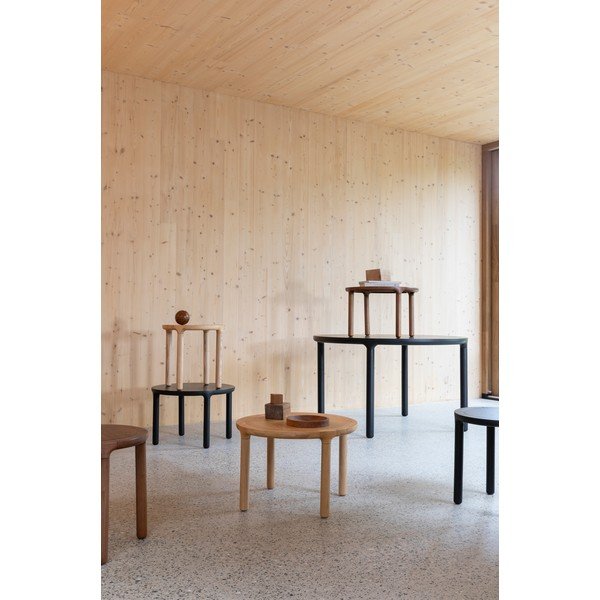 Kulatý odkládací stolek v dekoru dubu ø 45 cm Storm – Zuiver-image-2